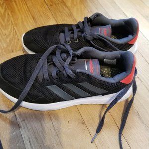 Adidas Men's Archivo Black Gray and Red Fashion Sneaker Size 8